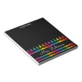 Lehrer-Dankeschön-Regenbogenstift Notizblock (angewinkelt)