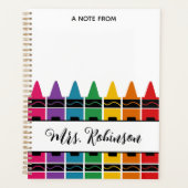 Lehrer-Dankeschön-Regenbogenstift Planer (Vorderseite)