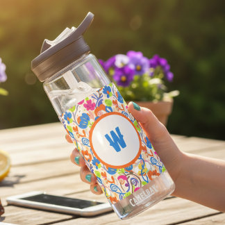 Lehrer Dankeschön Whimsical Botanisch Blumig Trinkflasche