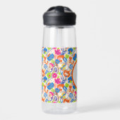 Lehrer Dankeschön Whimsical Botanisch Blumig Trinkflasche (Vorne)