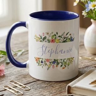 Lehrer Dankeschön Wildblumen Botanische Blumen Tasse