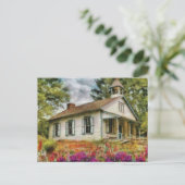 Lehrer - Das Schulhaus Postkarte (Stehend Vorderseite)