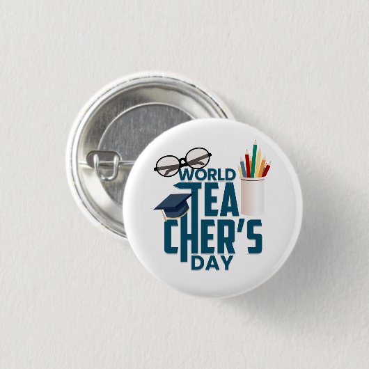 Lehrer     DayKeychain Button (Vorne & Hinten)