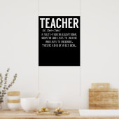 Lehrer Definition Lehrer Anerkennung Poster (Küche)