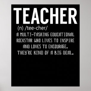 Lehrer Definition Lehrer Anerkennung Poster