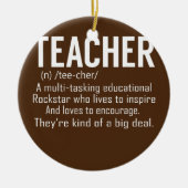 Lehrer Definition Lehrerbewertung Keramik Ornament (Vorne)