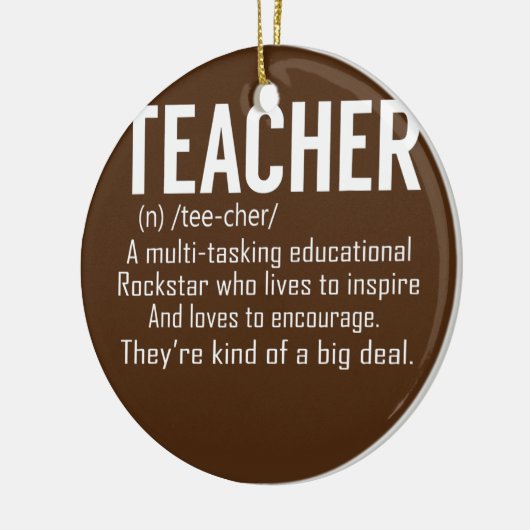 Lehrer Definition Lehrerbewertung Keramik Ornament (Links)
