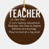 Lehrer Definition Lehrerbewertung Keramik Ornament (Hinten)