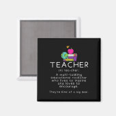 Lehrer Definition - Lustiger Lehrender Schul Lehre Magnet (Vorderseite/Rückseite)