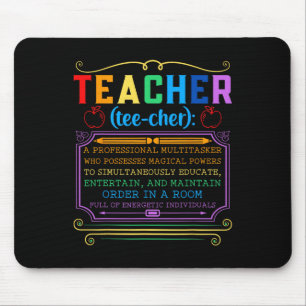 Lehrer Definition - Lustiger Lehrender Schul Lehre Mousepad