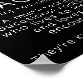 Lehrer Definition - Lustiger Lehrender Schul Lehre Poster (Ecke)