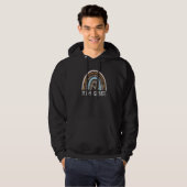 Lehrer der 11. Klasse Boho Leopard Regenbogen Lehr Hoodie (Vorne ganz)