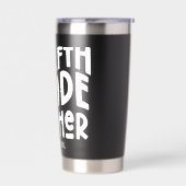 Lehrer der 12. Klasse Minimalistischer Text Thermobecher (Links)