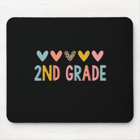 Lehrer der 2. Klasse Leopard-Herzen Zurück zur Sch Mousepad (Vorne)