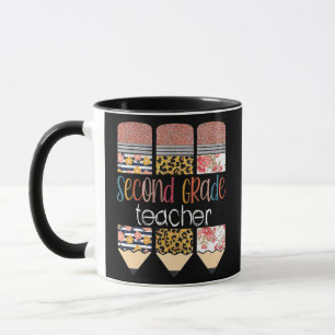 Lehrer der 2. Klasse Lustiger Leopard Bleistift Zu Tasse