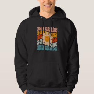 Lehrer der 3. Klasse Retro Gänseblümchen Farbige R Hoodie