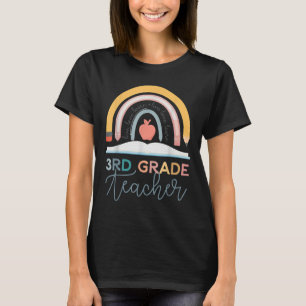 Lehrer der 3. Klasse Schule Retro Bleistift Boho R T-Shirt