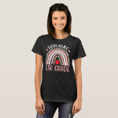 Lehrer der 5. Klasse Rainbow Leopard Lehrer T-Shirt (Vorne ganz)