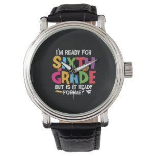 Lehrer der 6. Klasse für die 6. Klasse Armbanduhr