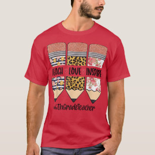 Lehrer der 6. Klasse zurück zur Schule Lehre Liebe T-Shirt