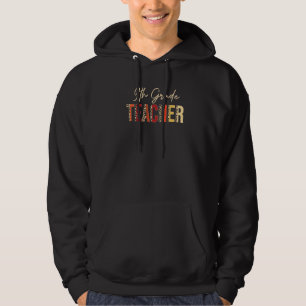 Lehrer der 9. Klasse Leopard Herbst  Erntedankfest Hoodie