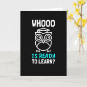 Lehrer, der bereit ist zu lernen - zurück zur Schu Karte (Gelbe Blume)