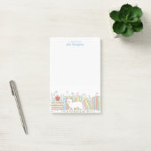 Lehrer, der Bücher & Katzen liebt Personalisiert Post-it Klebezettel (Büro)