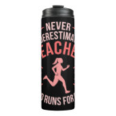 Lehrer, der die Halbmarathon-Runner-Liebe führt Thermosbecher (Vorderseite)