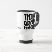 Lehrer der dritten Klasse | Einfaches Textdesign Reisebecher (VorderseiteRechts)