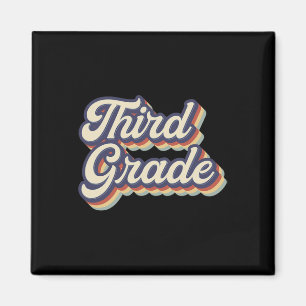 Lehrer der dritten Klasse Retro Vintage 3. Klasse  Magnet