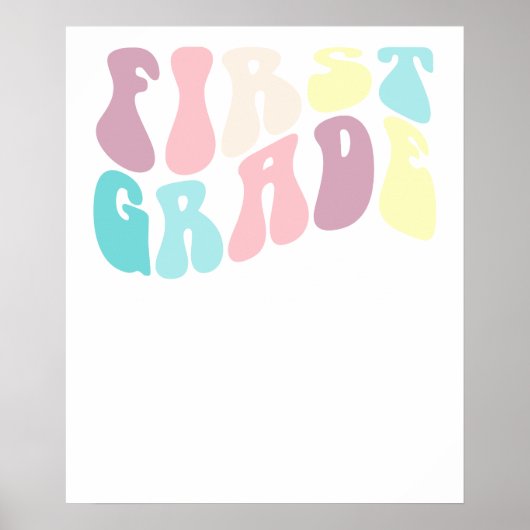 Lehrer der ersten Klasse Schule Poster (Vorne)