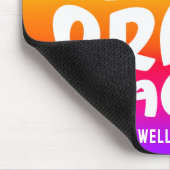 Lehrer der ersten Klasse Typografie Regenbogen Omb Mousepad (Ecke)