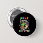 Lehrer der ersten Klasse zurück zur Schule Pirat Button (Vorne & Hinten)