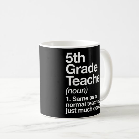 Lehrer der fünften Klasse - Funny Back to School Kaffeetasse (VorderseiteRechts)