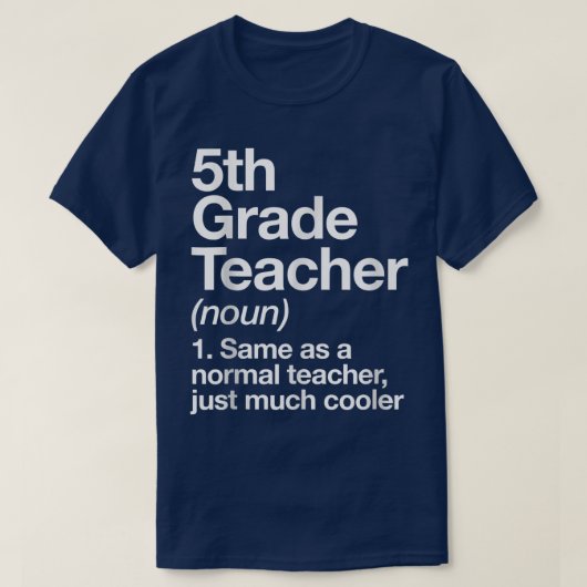 Lehrer der fünften Klasse - Funny Back to School T-Shirt (Design vorne)