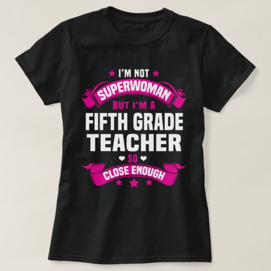 Lehrer der fünften Klasse T-Shirt (Design vorne)