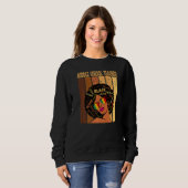 Lehrer der Mittelschule Afro African Black History Sweatshirt (Vorne ganz)