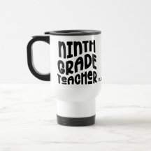 Lehrer der neunten Klasse Schwarz Typography Desig