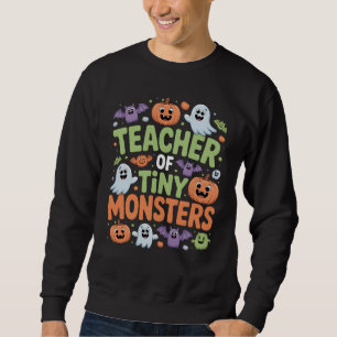 Lehrer der Niedlichen Halloween-Schule der kleinen Sweatshirt