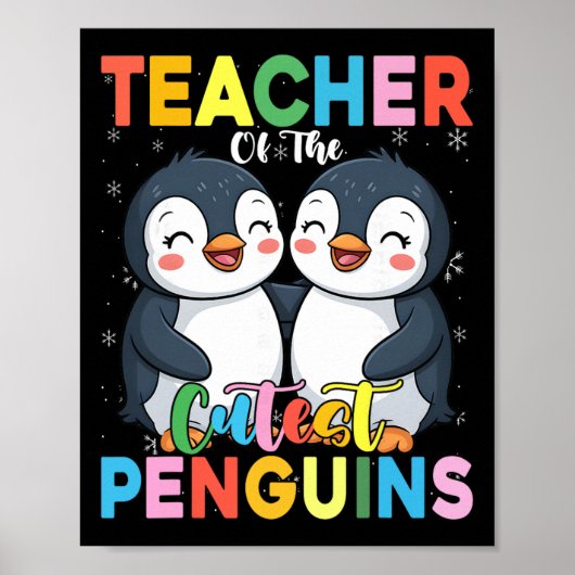Lehrer Der Niedlichsten Pinguine Lustiger Pinguin  Poster (Vorne)