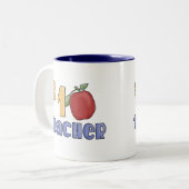 Lehrer der Nr.-eine Zweifarbige Tasse (Vorderseite Links)