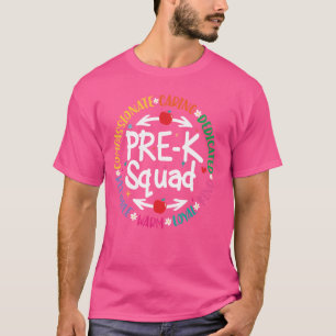 Lehrer der Pre-K-Truppe Zurück zur Schule Vorschul T-Shirt