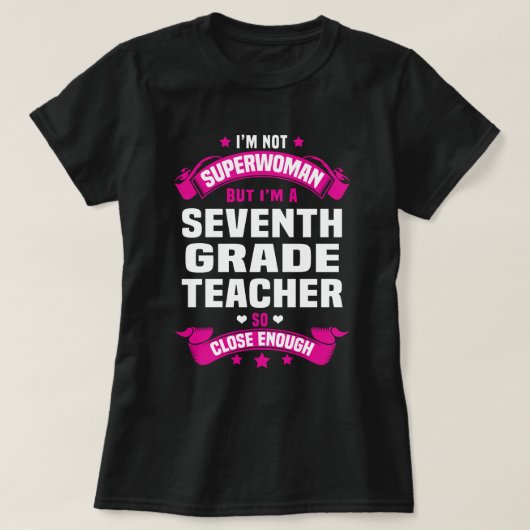 Lehrer der siebten Klasse T-Shirt (Design vorne)