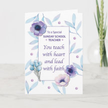 Lehrer der Sonntagsschule Dank Lehrerin Wertschätz