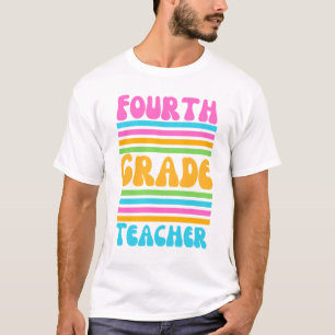 LEHRER DER VIERTEN KLASSE Virbrant Colors Bubble-S T-Shirt