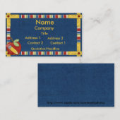 Lehrer, der Visitenkarte lernt (Vorne/Hinten)