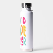 Lehrer der zweiten Klasse farbiger Text Trinkflasche (Links)