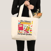 Lehrer der zweiten Klasse Jumbo Stoffbeutel (Vorderseite (Produkt))