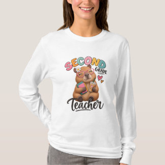 Lehrer der zweiten Klasse | Süße Capybara T-Shirt