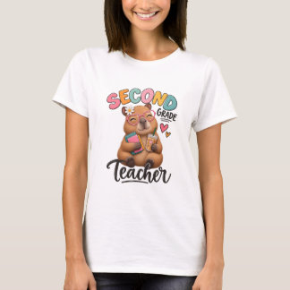 Lehrer der zweiten Klasse | Süße Capybara T-Shirt